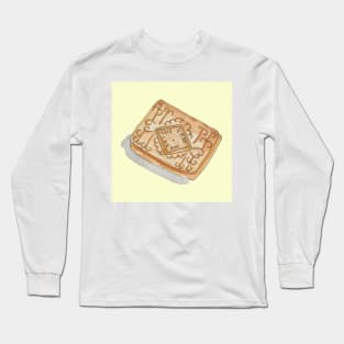 Custard cream yellow Long Sleeve T-Shirt